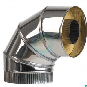 Сэндвич отвод 90° 150/230 (нерж 1 / нерж 0,5)